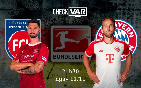 Nhận định Bayern Munich vs FC Heidenheim (21h30 ngày 11/11): Mồi ngon cho hùm xám!